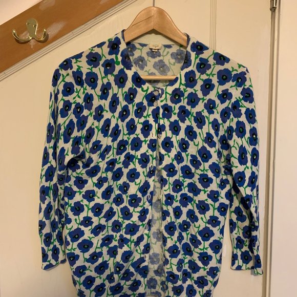 J Crew Factory floral pattern sweater - Picture 2 of 3